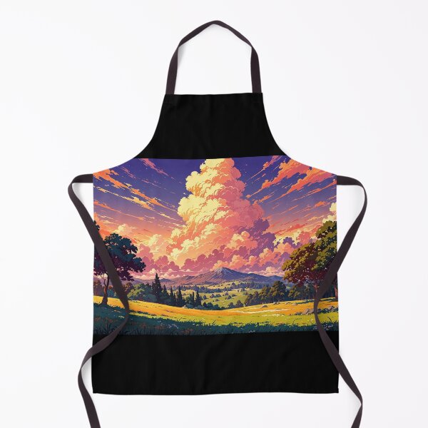 Item preview, Mountain landscape in anime style. designed and sold by ArtCraftLab.