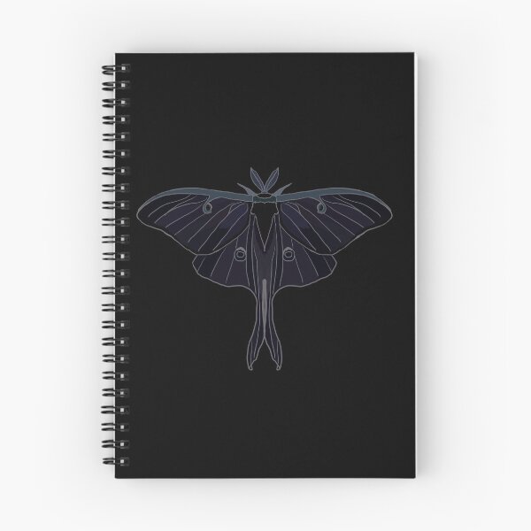 Item preview, black Luna Moth designed and sold by Moth-Oak.