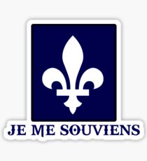 quebec je me souviens lys Sticker