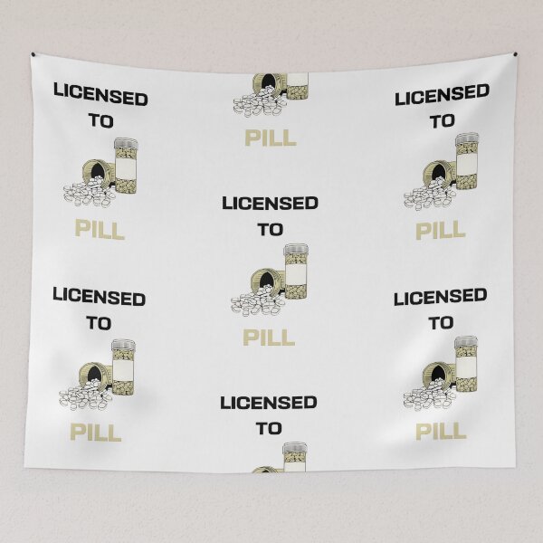 Item preview, Licensed to pill, funny pharmacist quote designed and sold by Merchattack.