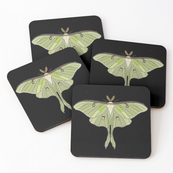 Item preview, green Luna Moth designed and sold by Moth-Oak.