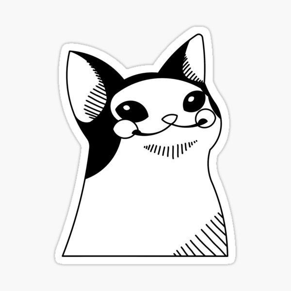 Item preview, meme cat designed and sold by Kama black&white.