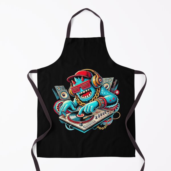 Item preview, Cool DJ Monster Illustration | Vibrant Hip-Hop Music Design | Funny DJ Beast Art for Music Lovers designed and sold by DrawHandArt.