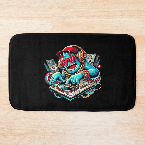 Item preview, Cool DJ Monster Illustration | Vibrant Hip-Hop Music Design | Funny DJ Beast Art for Music Lovers designed and sold by DrawHandArt.