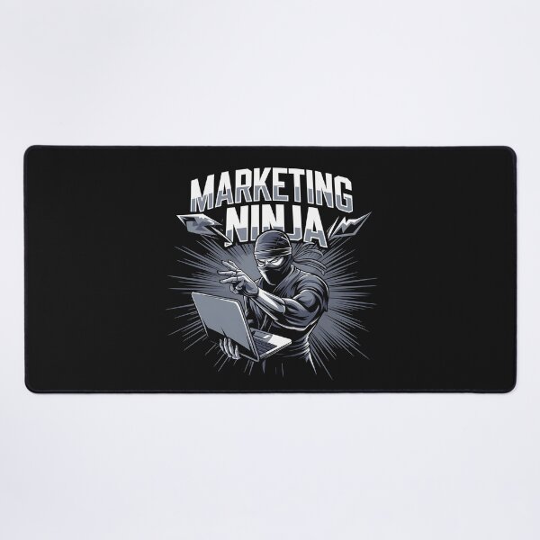 Vista previa del artículo con la obra «Ninja de marketing», diseñado y vendido por Design0Burst.