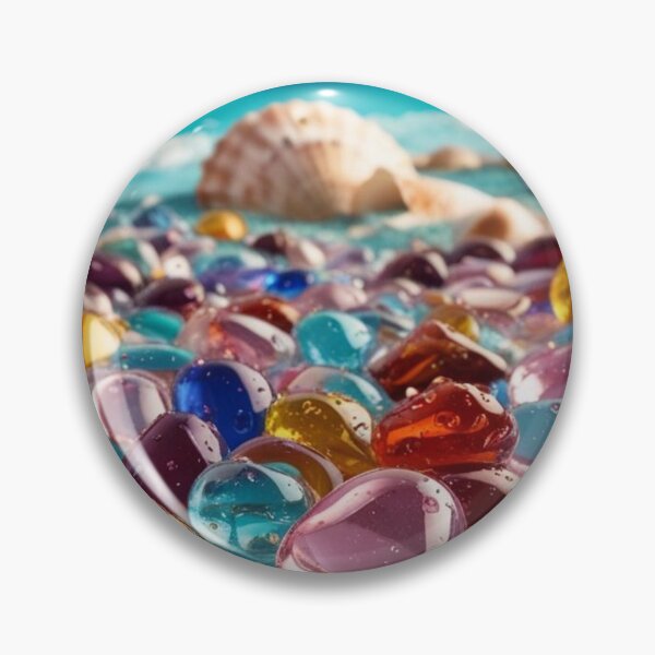 Artikelvorschau, Bunte halbtransparente Steine am Strand - Sonne, Meer, Sand, Möwen und Muscheln entworfen und verkauft von AlinaSCorner.