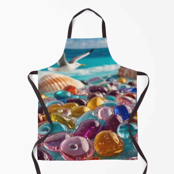 Artikelvorschau, Bunte halbtransparente Steine am Strand - Sonne, Meer, Sand, Möwen und Muscheln entworfen und verkauft von AlinaSCorner.