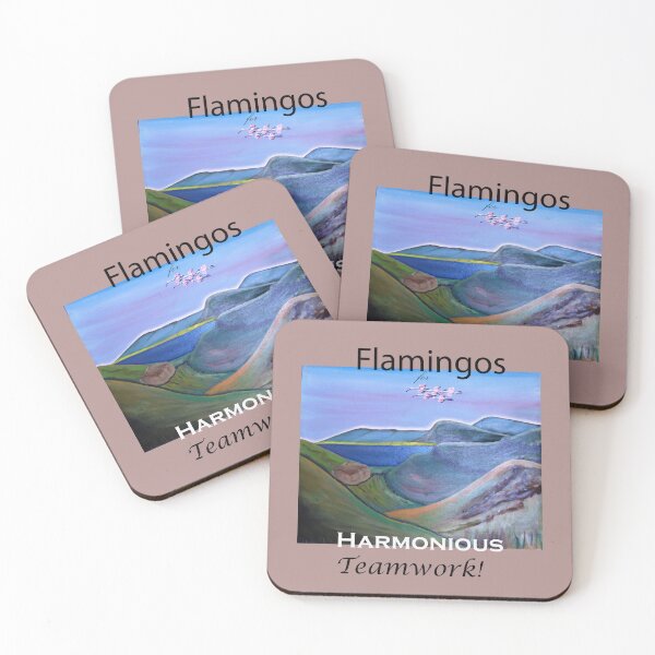 Item preview, Teamwork Flamingos designed and sold by annenambiro.