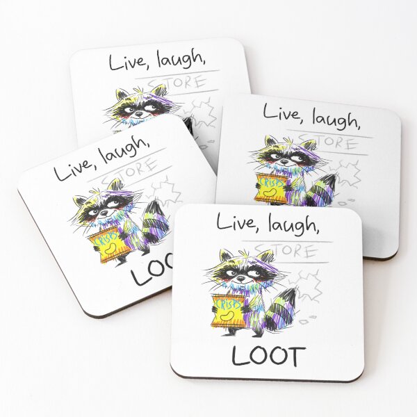 Item preview, Live, Laugh, LOOT designed and sold by Crashypops.