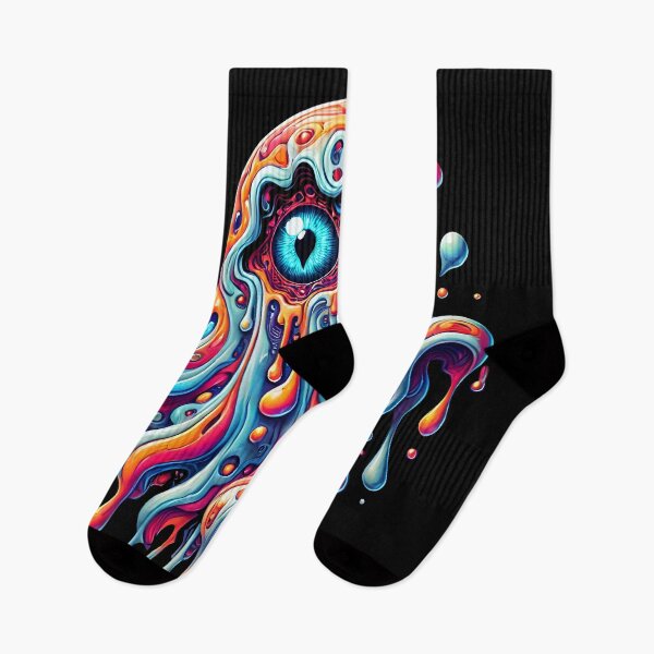 Item preview, Psychedelic Dripping Eye Art | Trippy Surreal Vision Design designed and sold by DrawHandArt.