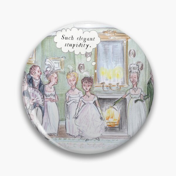 Aperçu de l'œuvre Citation de Jane Austen : Quelle élégante stupidité créée et vendue par CartoonKate.