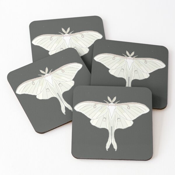 Item preview, White Luna Moth designed and sold by Moth-Oak.