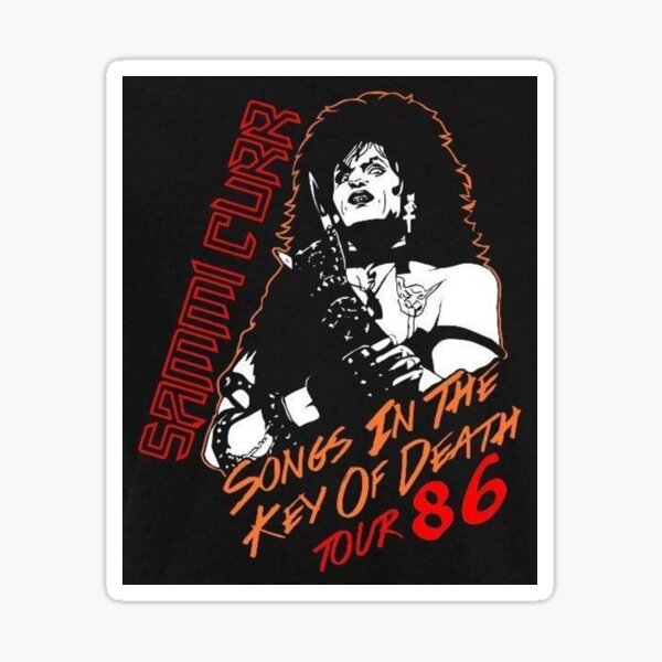 Artikel-Vorschau von Sammi Curr '86 Tour aus dem Film „Trick Or Treat“ von 1986, designt und verkauft von PopCookies.