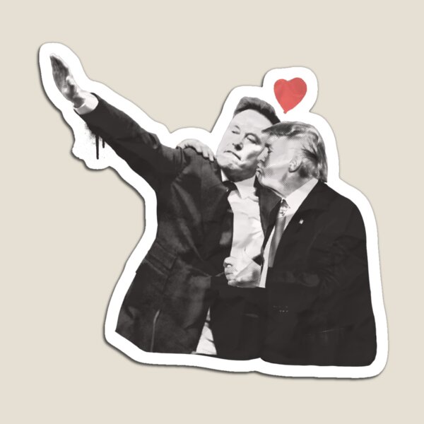 Vista previa del artículo con la obra «Don y Elon - Amantes de la magia fascistas», diseñado y vendido por blackinkmice.