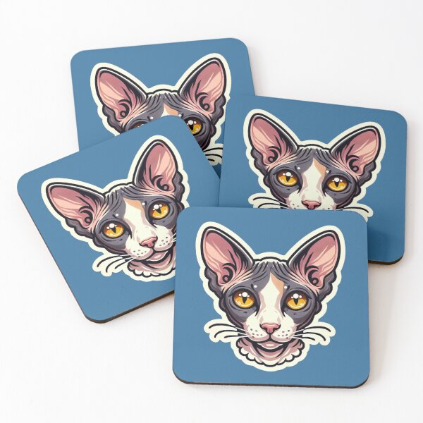 Item preview, Cornish Rex Cat Head  designed and sold by ArtistEmbrace.