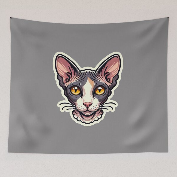 Item preview, Cornish Rex Cat Head  designed and sold by ArtistEmbrace.