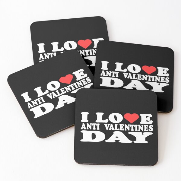 Item preview, Anti-Valentine’s Day Shirt – I Love Anti Valentines Day Gift for Singles designed and sold by TOYE TO.