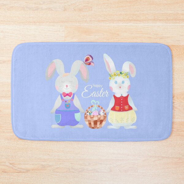 Item preview, Vector Easter Illustration with Easter Bunnies designed and sold by amatiana.
