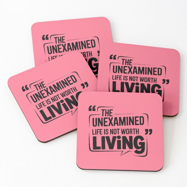 Item preview, The Unexamined Life Is Not Worth Living - Socrates Quote designed and sold by Twisted Kids.