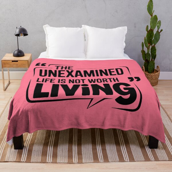 Item preview, The Unexamined Life Is Not Worth Living - Socrates Quote designed and sold by Twisted Kids.