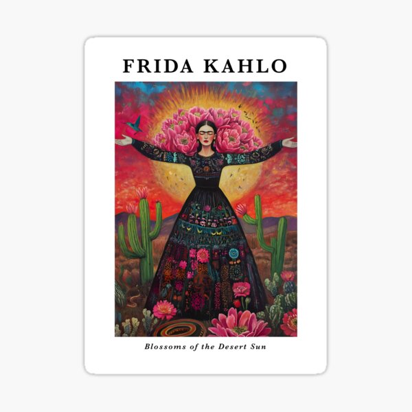 Aperçu de l'œuvre Impression inspirée de Frida Kahlo créée et vendue par NomadCanvas.