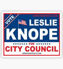 Vote Leslie Knope 2012 Sticker