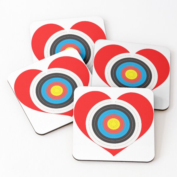 Item preview, Heart-Shaped Archery Target Chart Vector Illustration designed and sold by dennaibz.