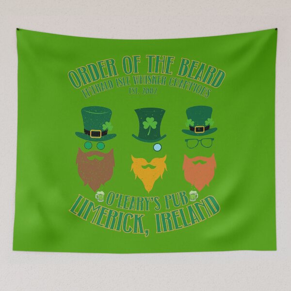 Item preview, Order of the Beard - St. Patrick's Day - Vintage Style Distressed designed and sold by FaeryNuff.