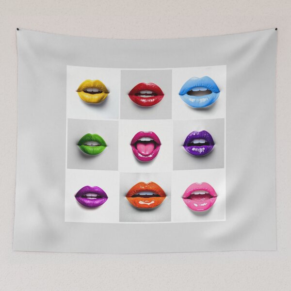 Item preview, Vivid lips, colorful lips composition designed and sold by silent-violin.