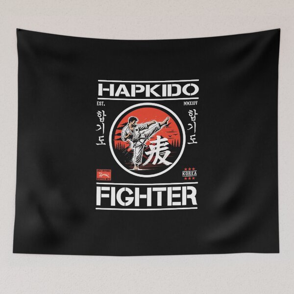 Item preview, Hapkido Fighter – Strength & Technique in Martial Arts Design designed and sold by RetroMaritalArt.