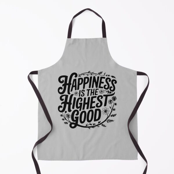 Item preview, Happiness Is the Highest Good - Floral Typography designed and sold by Twisted Kids.