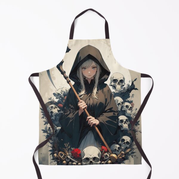 Item preview, Manga female grim reaper portrait design designed and sold by TheArtistOf2022.