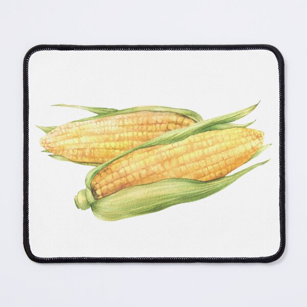 Item preview, Corn Cobs. Sweet Yellow maize. Watercolor hand painted food Illustration designed and sold by BartolArt.