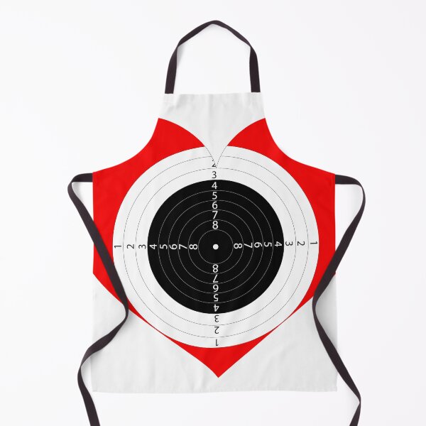 Item preview, Heart-Enclosed Target Shooting Chart Vector Art designed and sold by dennaibz.