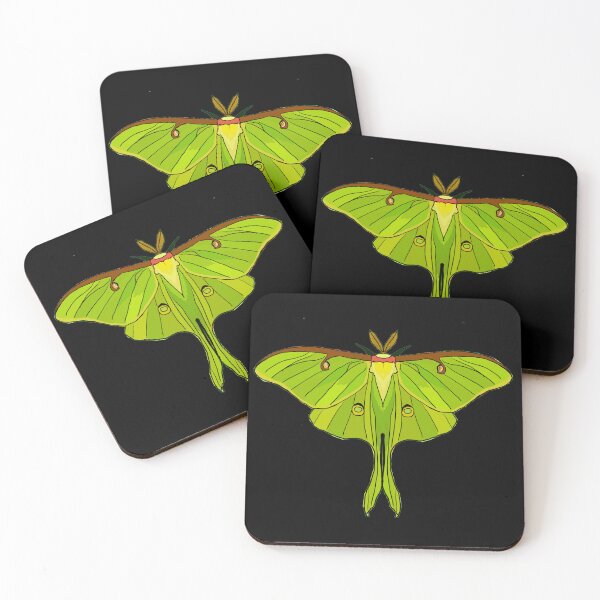 Item preview, green art nouveau Luna Moth designed and sold by Moth-Oak.
