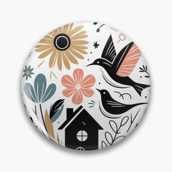 Item preview, Folk motif designed and sold by Wild-way Art.