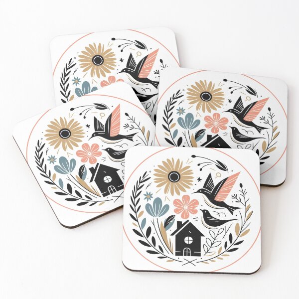 Item preview, Folk motif designed and sold by Wild-way Art.