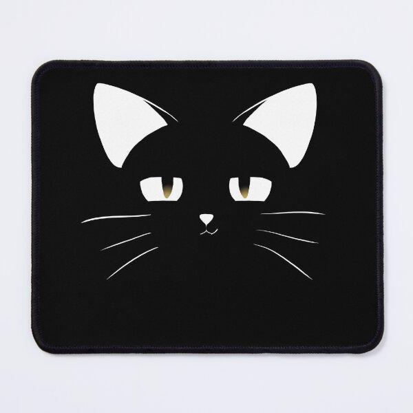 Item preview, Moody Black Cat Smug face version designed and sold by HazeArtdesigns.