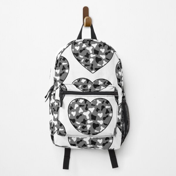 Item preview, Big Black White Cow Patches on Grey Cowhide | Continues Grey Cow Heart designed and sold by PatternPen.