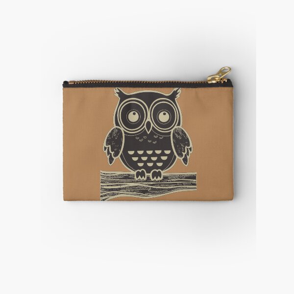 Item preview, Big Owl Block Style Print designed and sold by DelynCreates.