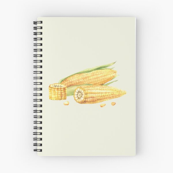 Item preview, Corn composition. Yellow sweet cut and whole maize cob, kernel of corn. Watercolor food illustration designed and sold by BartolArt.