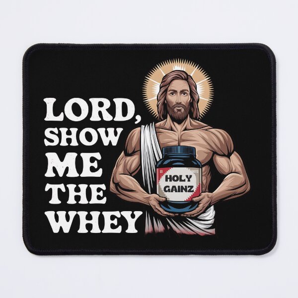 Item preview, Lord Show Me the Whey Funny Gym Design designed and sold by FocusedPatterns.