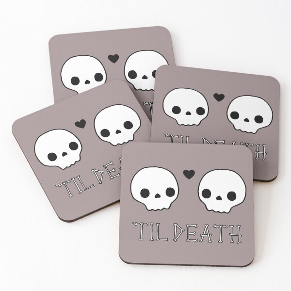 Item preview, Cute Skulls - 'Til Death  designed and sold by Stacey Roman.