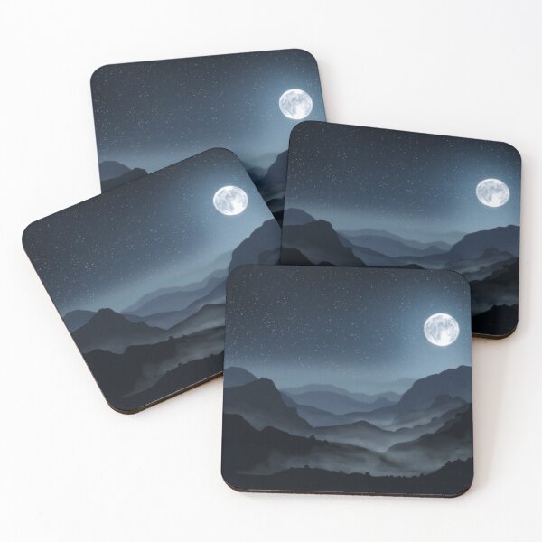 Item preview, Moonlight Mountains designed and sold by AnkersArt.