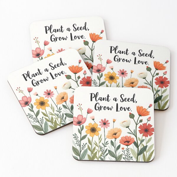 Item preview, Eco-Friendly Valentine Sticker | Sustainable Love Plantable Card designed and sold by StellarHues.