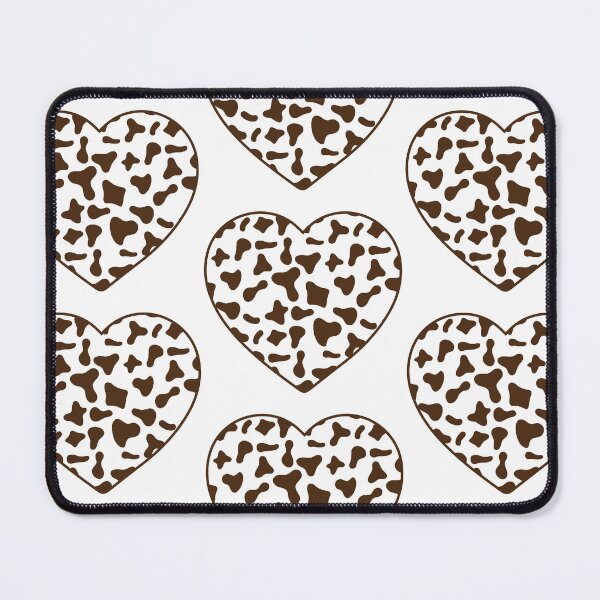 Item preview, Big Brown Cow Patches on White Cowhide | Continues White Cow Heart designed and sold by PatternPen.
