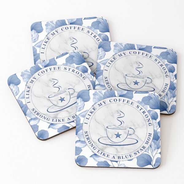 Aperçu de l'œuvre Mère Étoile Bleue - Maman Militaire Forte - Café Fort - America 250 créée et vendue par bluestarmerch.