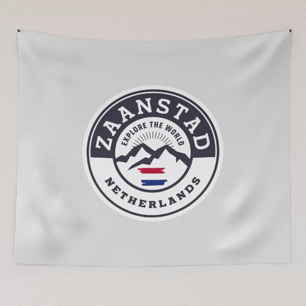 Item preview, Zaanstad Netherlands Black and White Crest designed and sold by World Designs.