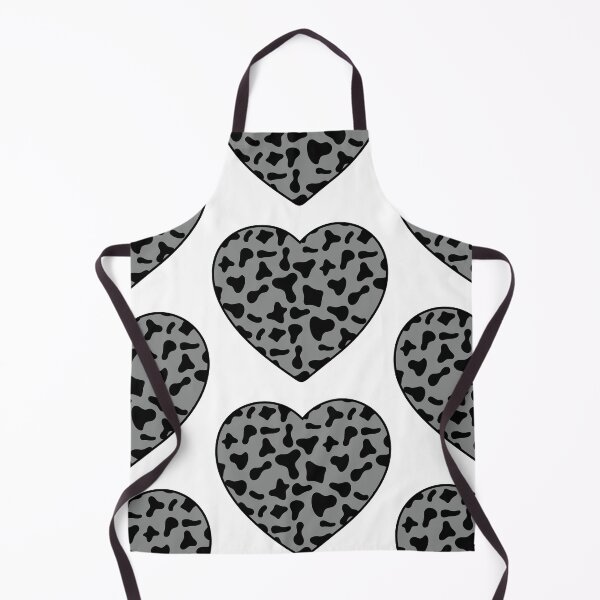 Item preview, Big Black Cow Patches on Grey Cowhide | Continues Grey Cow Heart designed and sold by PatternPen.