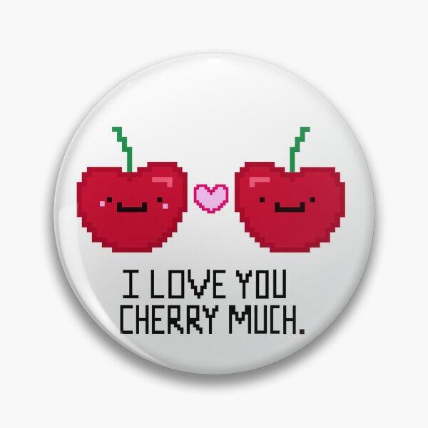 Item preview, Pixelated Cherry Love designed and sold by Stacey Roman.
